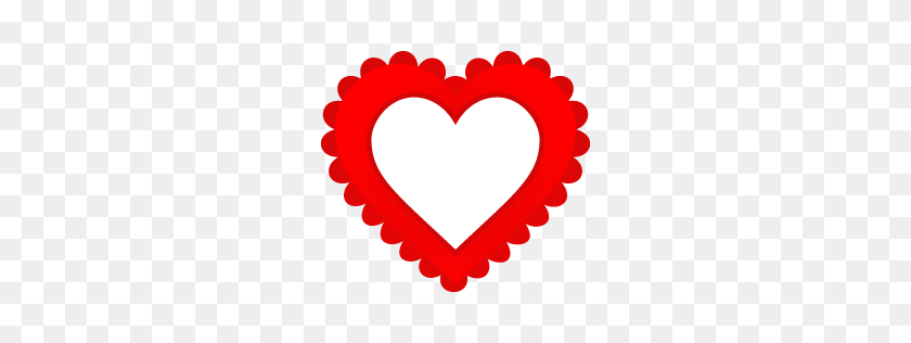 256x256 Heart Border Icon Free Vector Valentine Heart Iconset Designbolts - Heart Border PNG