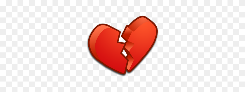 256x256 Heart Broken Icon - Heart Broken PNG