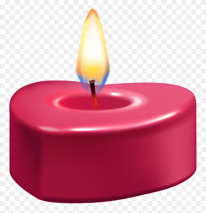 7710x8000 Heart Candle Png Clip Art - Realistic Heart Clipart