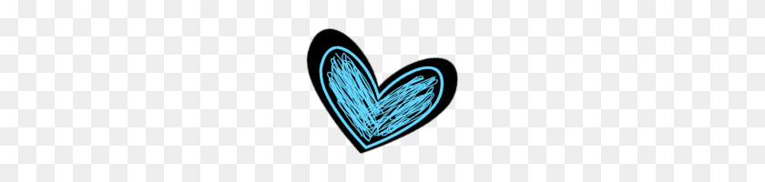 168x140 Heart Clip Art - Blue Heart Clipart