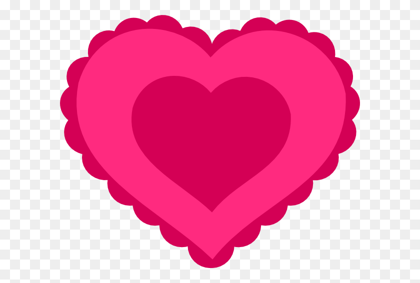 600x507 Imágenes Prediseñadas De Corazón - Encaje Clipart Png