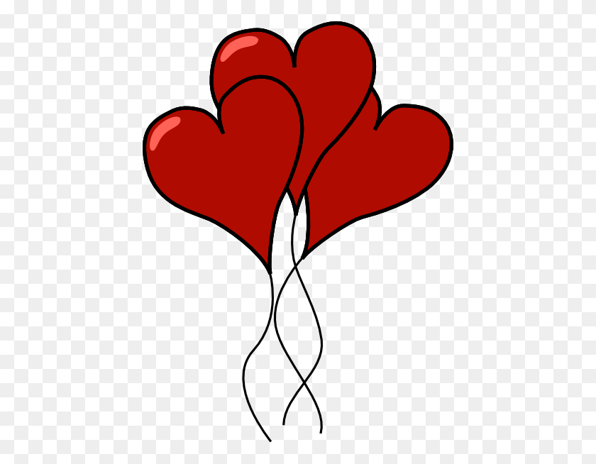 438x594 Сердце Картинки На Clker - Сердце Цветок Клипарт