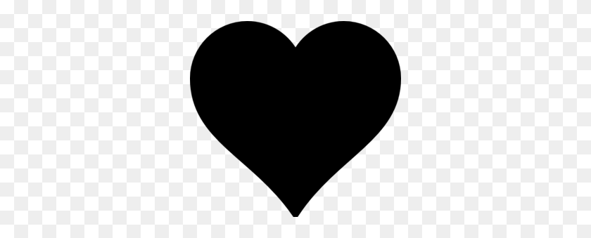300x279 Heart Clip Art Black And White - Heart Clipart PNG