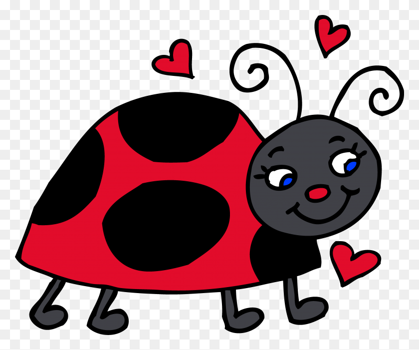 5214x4289 Heart Clip Art Ladybug - Chorister Clipart