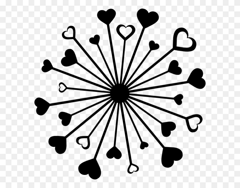 600x600 Heart Clipart Black And White Nice Clip Art - Free Heart Clipart Black And White