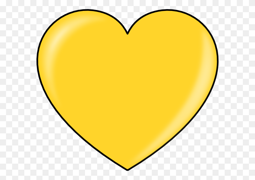 600x534 Heart Clipart Gold - Tassel Garland Clipart
