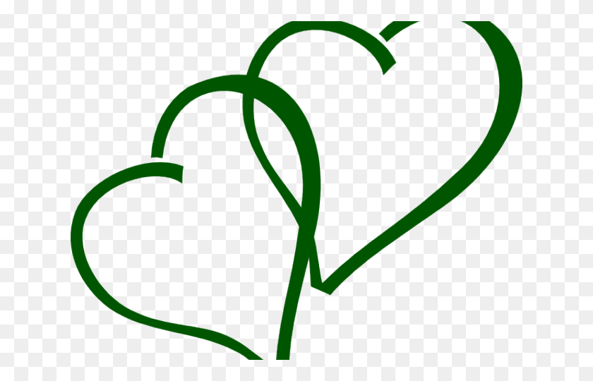 640x480 Сердце Клипарт Зеленый - Зеленое Сердце Клипарт