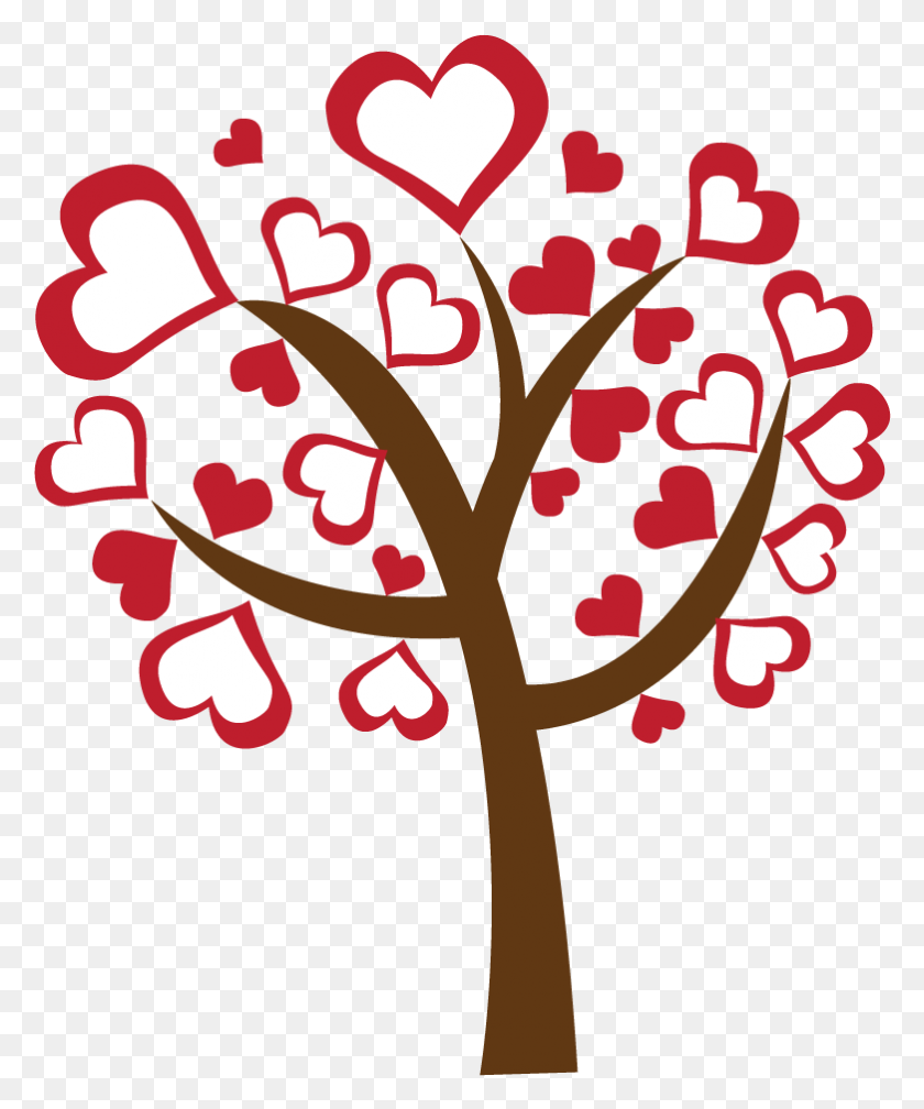 782x951 Heart Clipart Heart Tree Png Heart Tree Png Transprent - Heart Tree Clipart