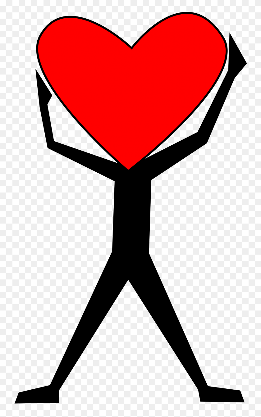 1458x2400 Heart Clipart Man - Conversation Hearts Clipart