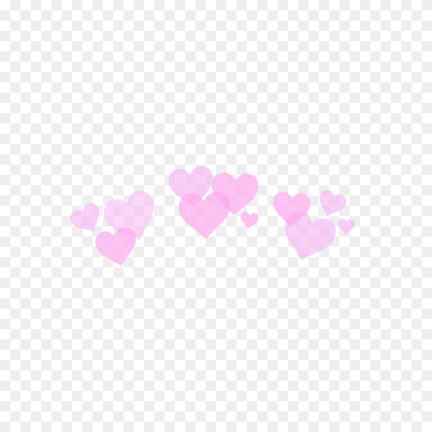 3464x3464 Heart Crown Filter Snapchat Cute - Heart Filter PNG