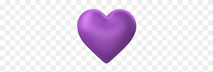 300x225 Corazón D Puff Púrpura Transparente Imágenes Gratis - Puff Clipart