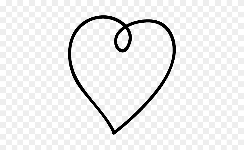 456x456 Heart Doodle Template Graphic - Heart Doodle PNG