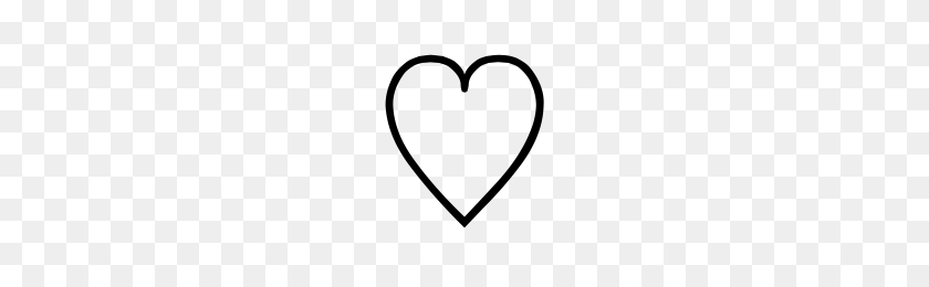 200x200 Сердце Emoji Черный, Красный, Розовый - Черное Сердце Emoji Png