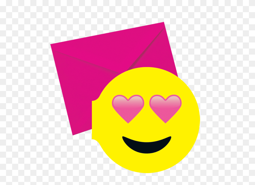 550x550 Heart Eyes Emoticon Notecards Iscream - Heart Eye Emoji Png