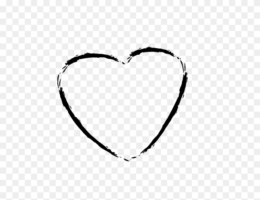 800x600 Heart Frame Clip Art Black And White - Squiggle Clipart