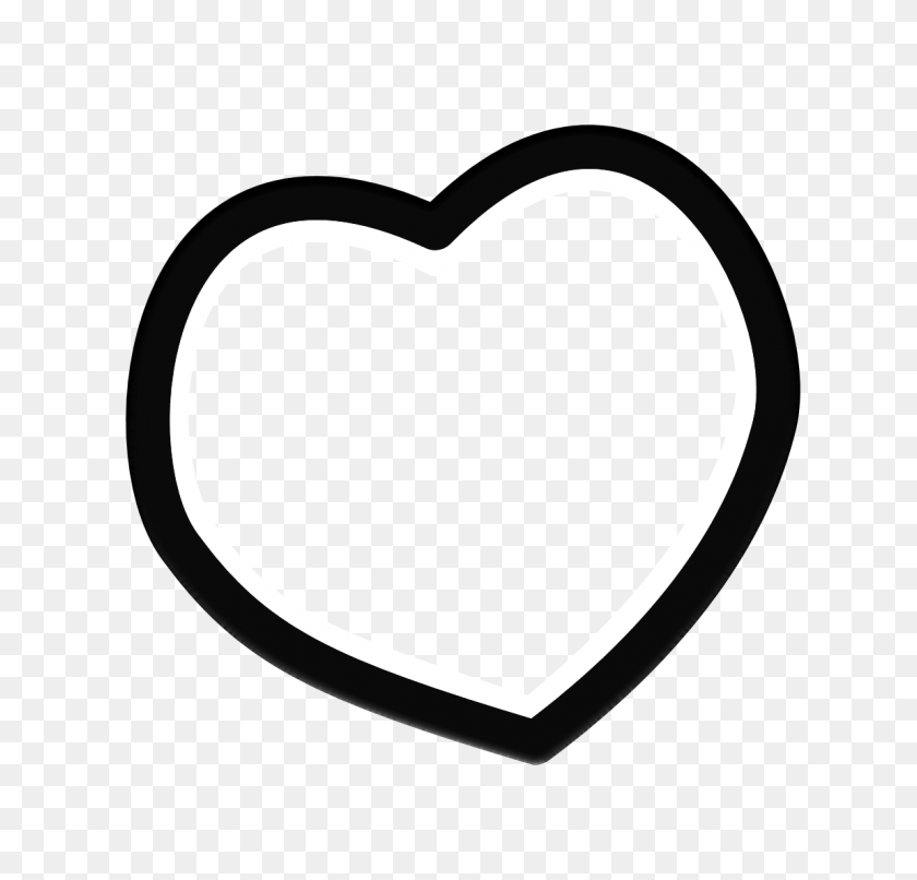 1150x1100 Heart Frame Clip Art Black And White - Heart Frame Clipart