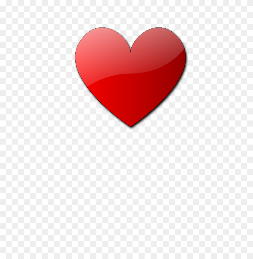 566x800 Heart Free Stock Photo Illustration Of A Red Heart - Royal Flush Clipart