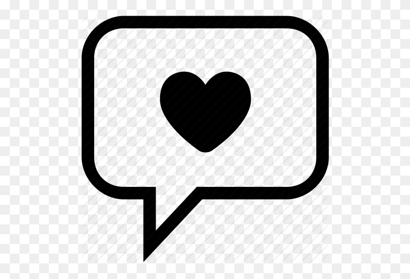 512x512 Heart, Heart Bubble, Love, Love Bubble, Love Message, Loving - Message Bubble PNG