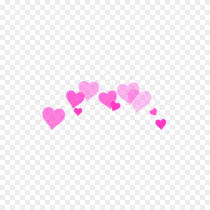 2896x2896 Heart Hearts Crown Crowns Heartcrown Tumblr Filter - Heart Filter PNG