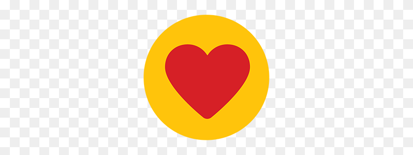 256x256 Значок Сердца Скачать Плоские Круглые Иконки Iconspedia - Значок Сердца Png