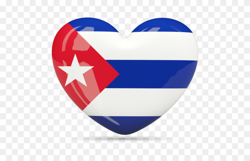 640x480 Heart Icon Illustration Of Flag Of Cuba - Cuba Flag PNG