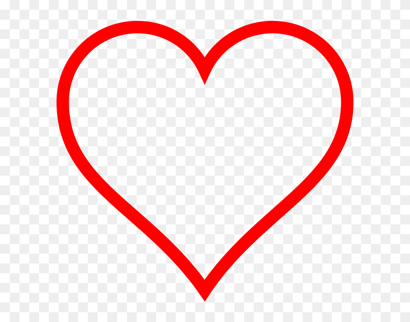 634x600 Значок Сердца Красный Полый - Камера С Сердцем Клипарт