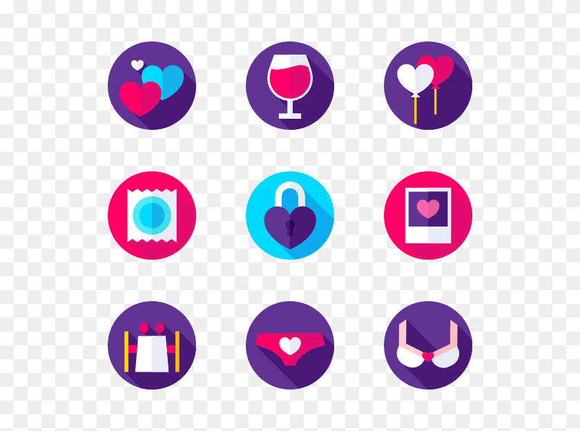 600x564 Heart Icons - Purple Heart PNG