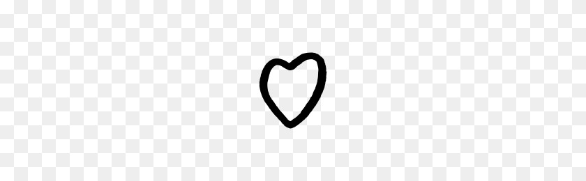 200x200 Heart Icons Noun Project - Hand Drawn Heart PNG