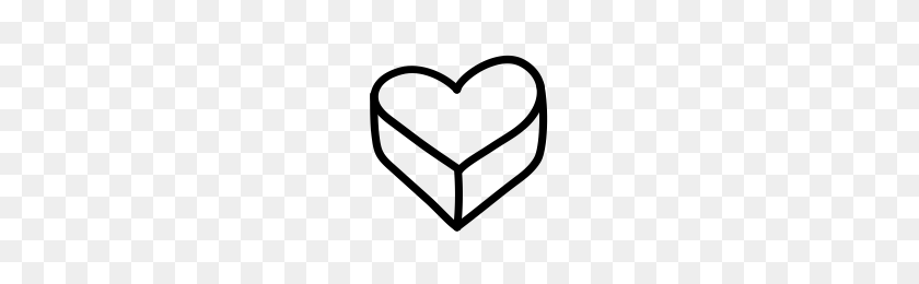 200x200 Heart Icons Noun Project - Heart PNG Black