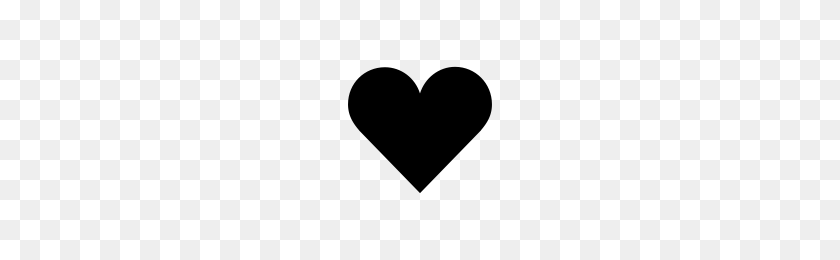 200x200 Heart Icons Noun Project - Heart PNG Black