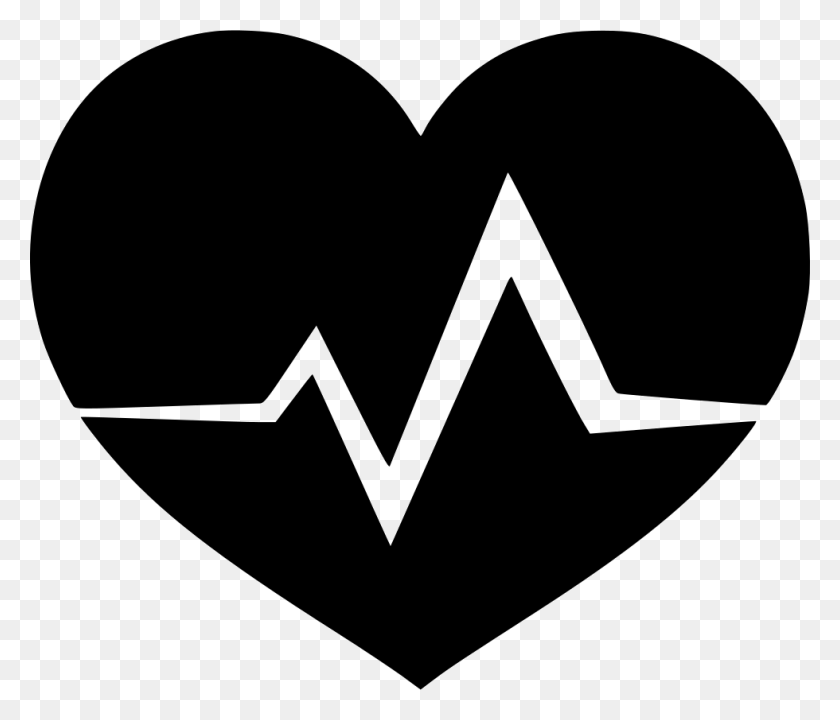980x830 Heart Icons Pulse - Heartbeat Clipart