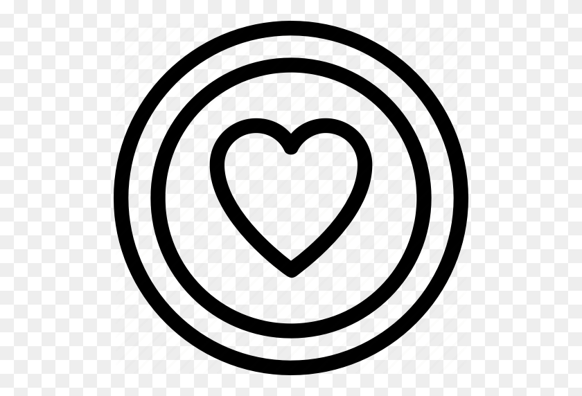 512x512 Heart, Inspiration, Like, Loving, Romance Icon - Heart Pattern PNG