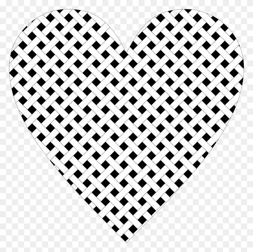 2322x2310 Heart Lattice Weave Icons Png - Weave PNG