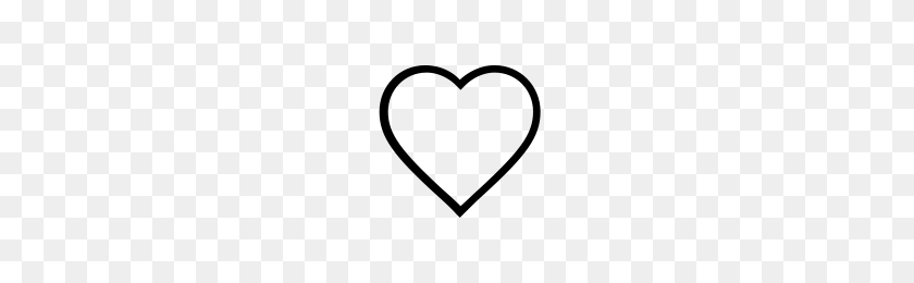 200x200 Heart Line Icons Noun Project - Heart Line PNG