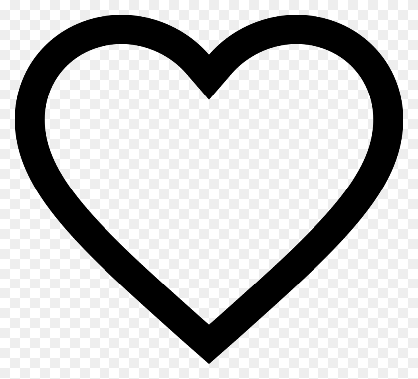 980x882 Heart Line Png Icon Free Download - Heart Filter PNG