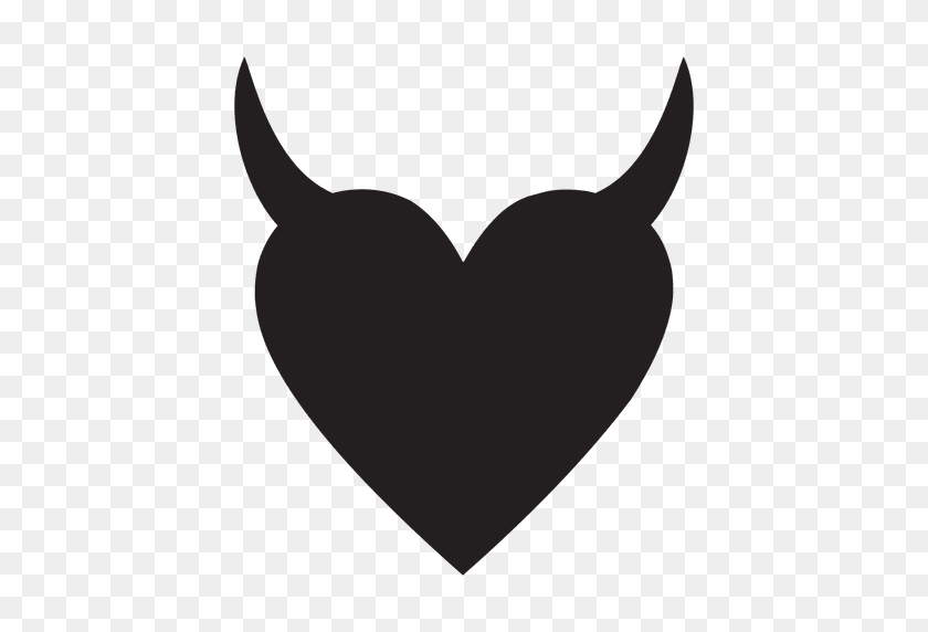 512x512 Corazón Logotipo De Cuernos - Cuernos Png