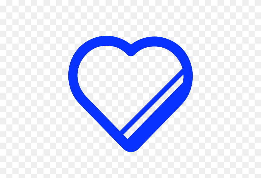 512x512 Heart, Love, Facebook, Emoji Icon - Blue Heart Emoji PNG