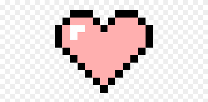 414x354 Heart Minecraft Pink Girl Kawaii Cute Lindo Corazon Bon - Minecraft Heart PNG