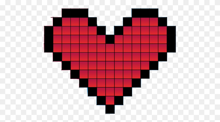 507x407 Heart Minecraft Quadradofreetoedit - Minecraft Heart PNG
