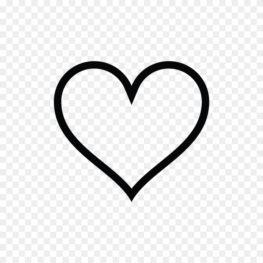 983x983 Heart Outline - Heart Outline PNG