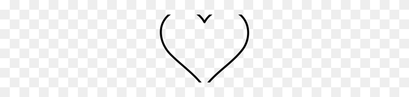 200x140 Heart Outline Clipart Ribbon Heart Outline Christian Heart Clipart - Heart Outline Clipart Black And White