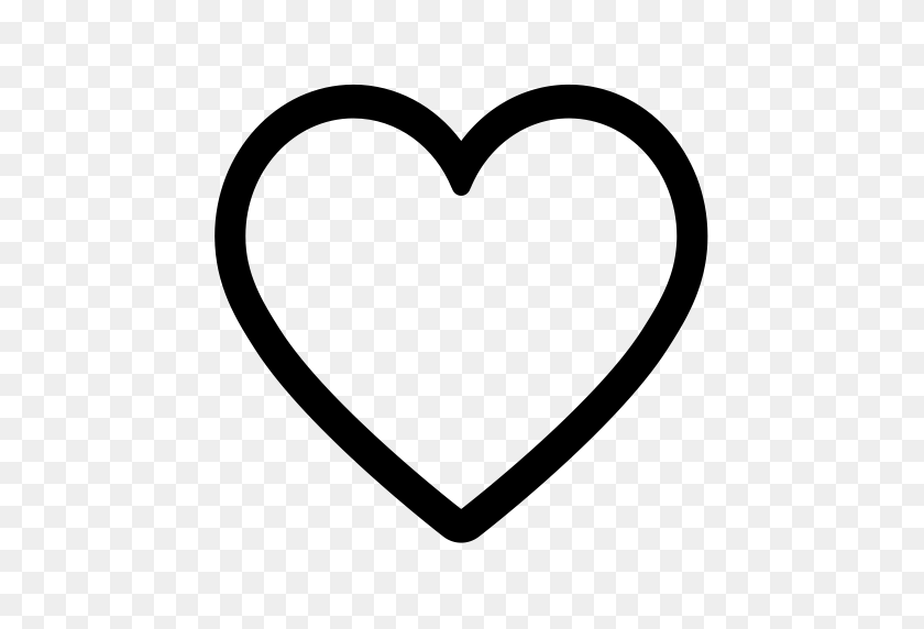 512x512 Контур Сердца, Сердце, Значок Любви С Png И Векторным Форматом - Контур Сердца Png