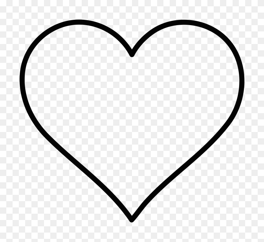 2400x2186 Heart Png - Black Heart PNG