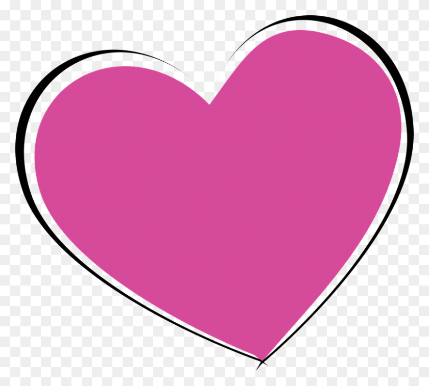 805x720 Heart Png Free Images, Download - Pink Heart PNG