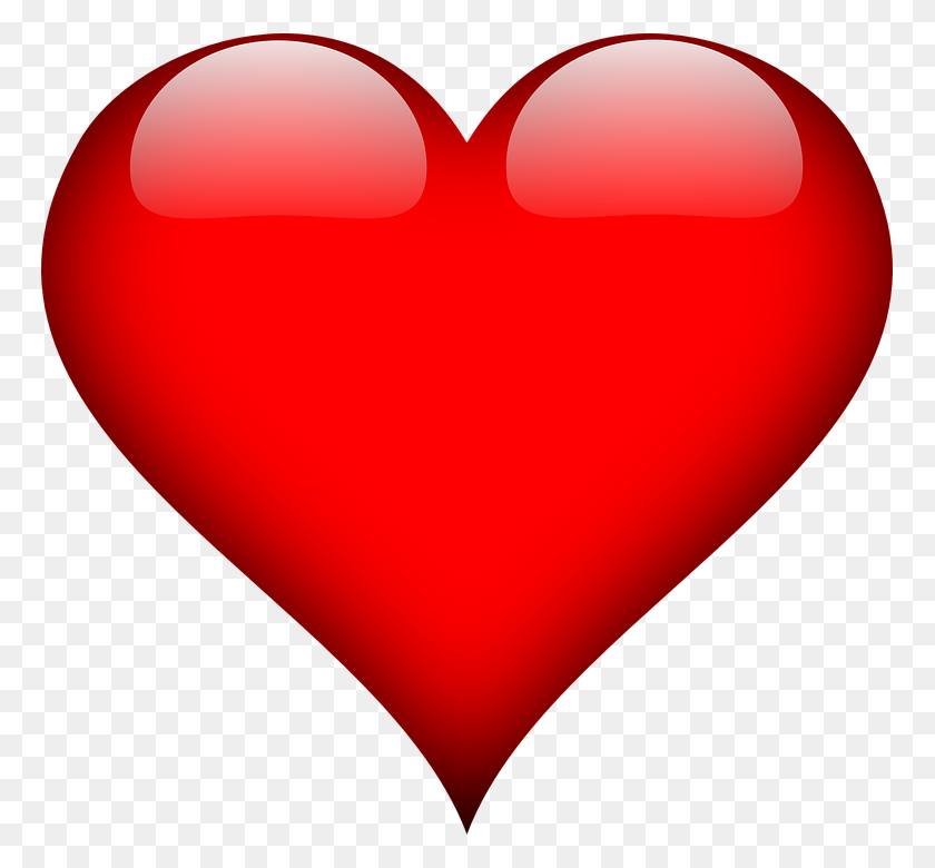 765x720 Heart Png Free Images, Download - Red Hearts PNG