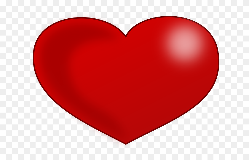 640x480 Heart Png Free Images, Download - Cartoon Heart PNG