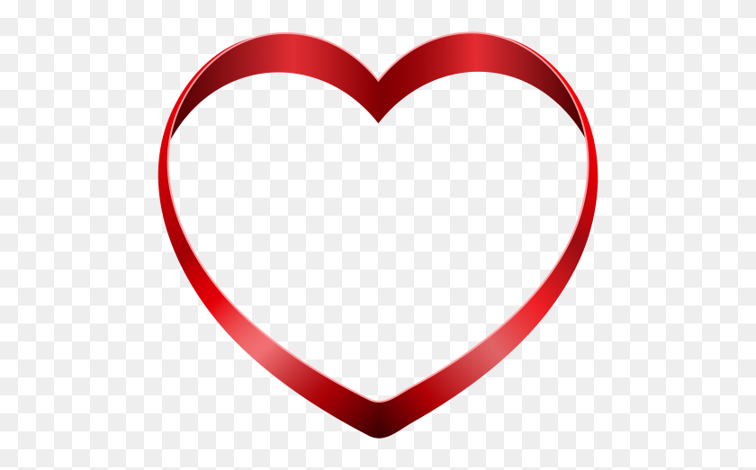 500x463 Heart Png Free Images, Download - Heart Line PNG