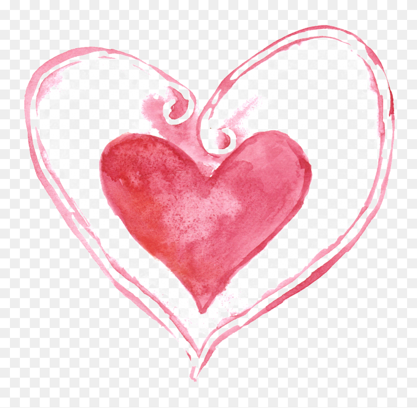 1024x1000 Heart Png Images, Png Free Download Heypik - Heart Sketch PNG