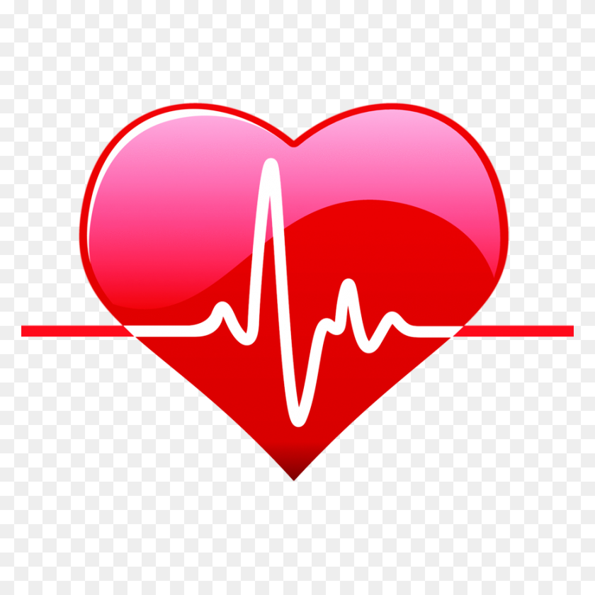 866x866 Heart Png With Life Line - Heart Line PNG