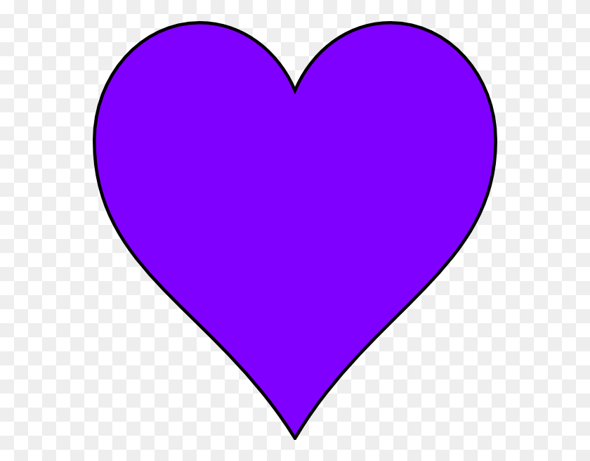 576x596 Сердце Фиолетовое Png - Фиолетовый Фон Png